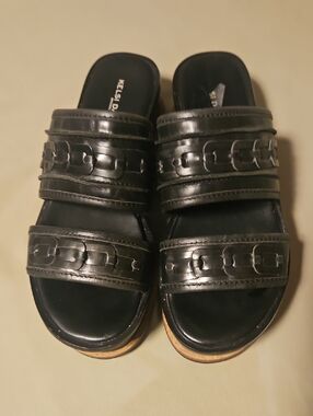 Kelsi Dagger For Anthropologie  Black Brooklyn Slide 7.5